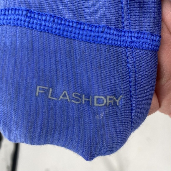 The North Face FlashDry Womens Blue V-Neck Short Sleeve Active Top Size S S/P - Picture 4 of 8